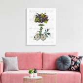 Time Flies Rabbit Canvas Afdruk (Insitu (Woonkamer))