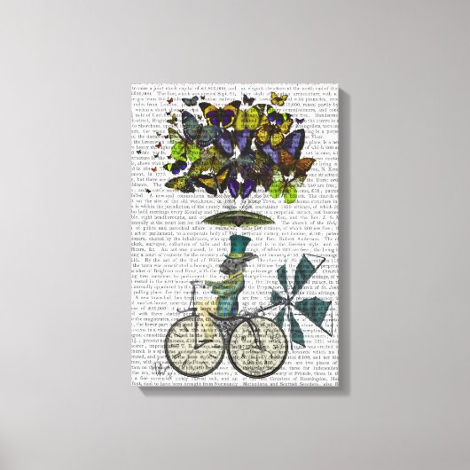 Time Flies Rabbit Canvas Afdruk (Voorkant)