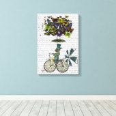 Time Flies Rabbit Canvas Afdruk (Insitu (Houten vloer))