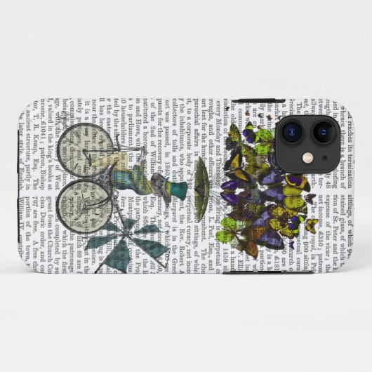 Time Flies Rabbit Case-Mate iPhone Case (Achterkant (horizontaal))