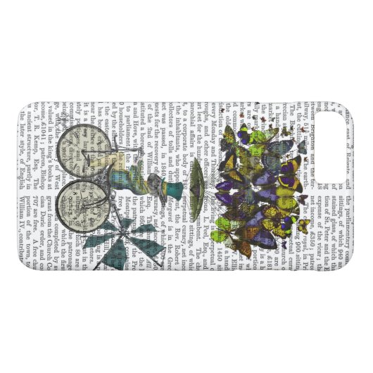 Time Flies Rabbit Case-Mate iPhone Case (Achterkant (Horizontaal))