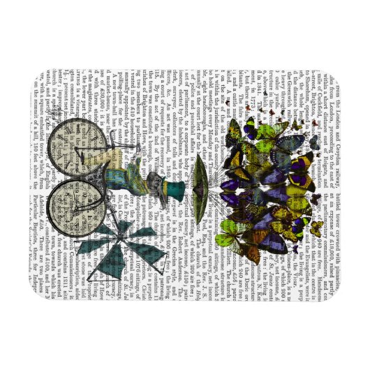 Time Flies Rabbit Magneet (Horizontaal)