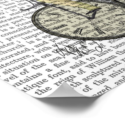 Time Flies Rabbit Poster (Hoek)