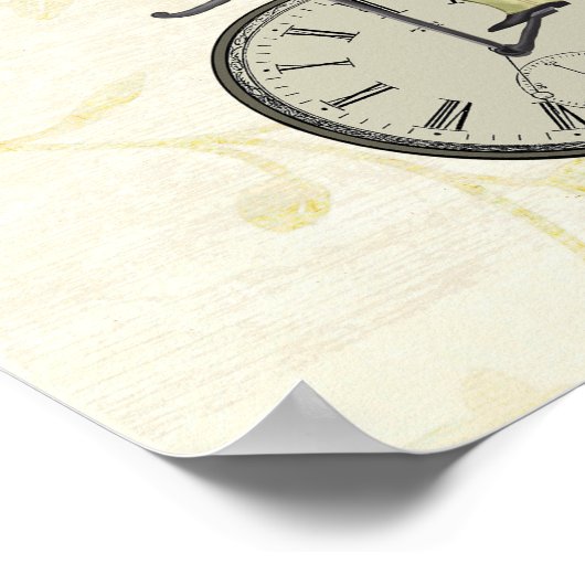 Time Flies Rabbit Poster (Hoek)