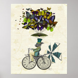 Time Flies Rabbit Poster