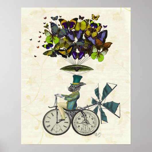 Time Flies Rabbit Poster (Voorkant)