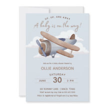 Time Flies Vliegtuig Baby shower