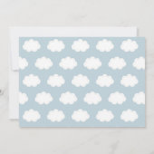 Time Flies Vliegtuig Beer Bunny Verjaardagsfoto Kaart (Achterkant)