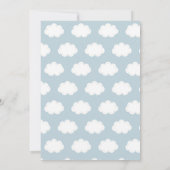 Time Flies Vliegtuigballonnen Beer & Bunny Verjaar Kaart (Achterkant)