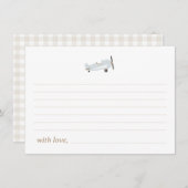 "Time Flies" Vliegtuigthema Tijdcapsule Kaarten (Voorkant / Achterkant)