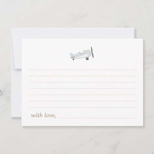 "Time Flies" Vliegtuigthema Tijdcapsule Kaarten (Voorkant)