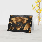 "Time Flies" - wenskaart Kaart (Gele Bloem)