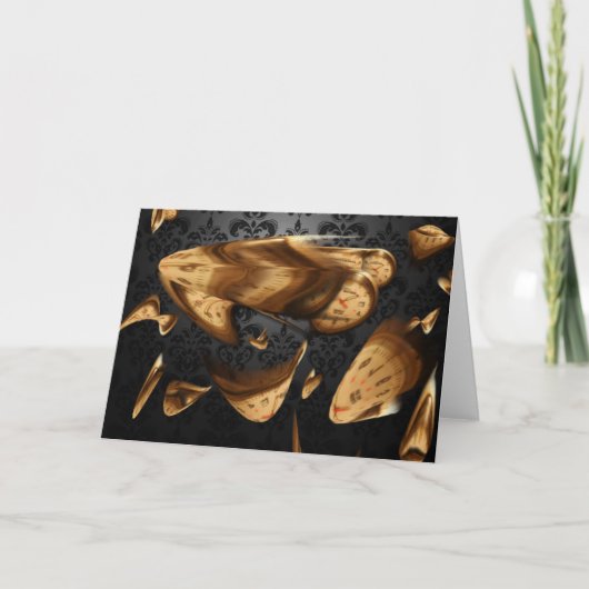 "Time Flies" - wenskaart Kaart (Voorkant)