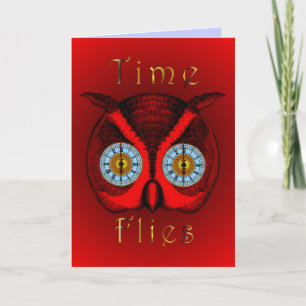 Time Flies-Wenskaart Kaart