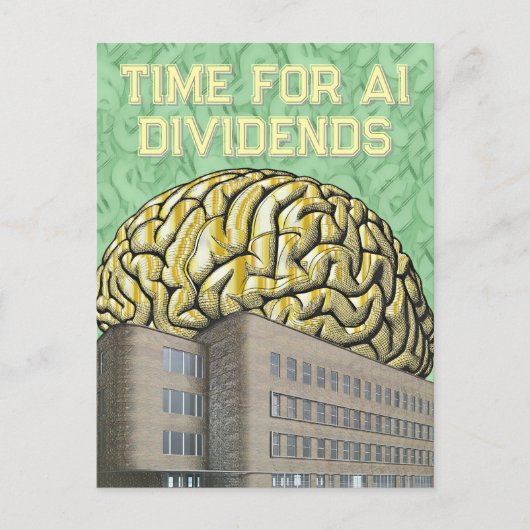 Time For AI Dividends Briefkaart (Voorkant)