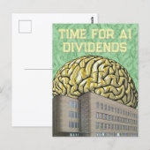 Time For AI Dividends Briefkaart (Voorkant / Achterkant)