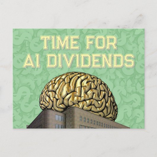 Time For AI Dividends Briefkaart (Voorkant)