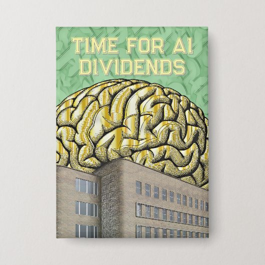 Time For AI Dividends Button (Voorkant)