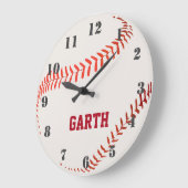 Time For Baseball Large Clock Grote Klok (Hoek)