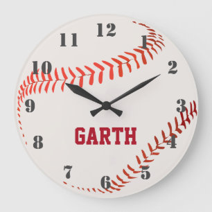 Time For Baseball Large Clock Grote Klok