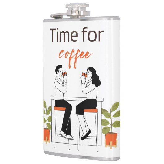 Time for Coffee Cute Couple Illustratio Mug, 15 oz Heupfles (Links)
