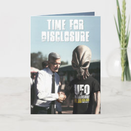 Time for Disclosure ALT Birthday Card Feestdagen Kaart