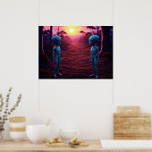 Time For Friends AI Alien Art Poster (Keuken)