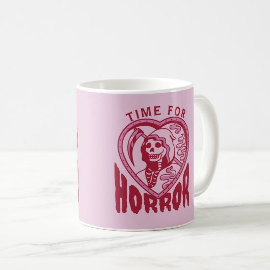 Time For Horror Halloween Mug Koffiemok (Voorkant rechts)