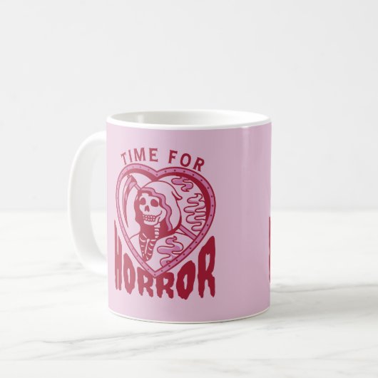 Time For Horror Halloween Mug Koffiemok (Voorkant links)