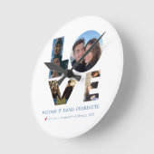 Time for Love – Romantic Wall Clock Ronde Klok (Hoek)