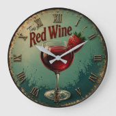 Time for Red Wine Rustic Vineyard Grote Klok (Voorkant)