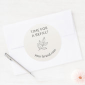 Time for Refill Label Small Business Minimalist  (Envelop)