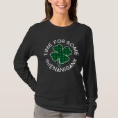 Time For Some Shenanigans Lucky C St Patrick's Day T-shirt (Voorkant)
