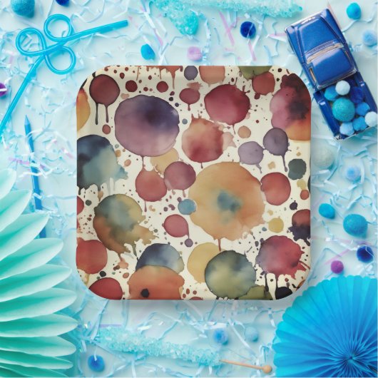 Time for some splatter papieren bordje (Feest)