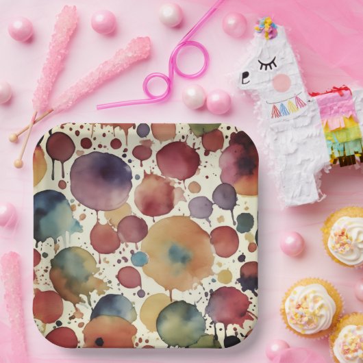 Time for some splatter papieren bordje (Feest)