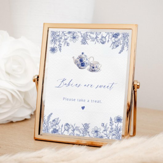 Time For Tea baby shower Baby's zijn zoet Poster