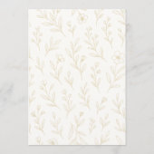 Time for Tea Bridal Shower Floral Wildflower Kaart (Achterkant)