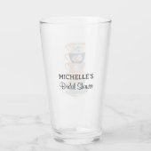 Time for Tea Bridal Shower Glass Tumbler (Achterkant)