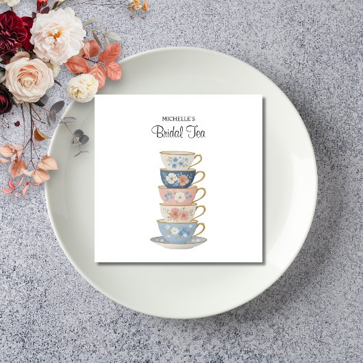 Time for Tea Bridal Shower Paper Napkin Servet