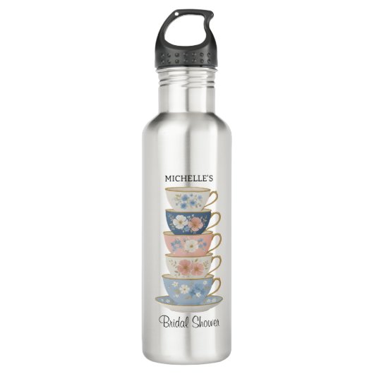 Time for Tea Bridal Shower Water Bottle Waterfles (Voorkant)
