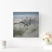 Time for the Beach Square Wall Clock Vierkante Klok (Huis)
