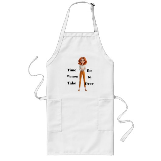 Time For Women Apron Lang Schort (Voorkant)
