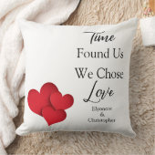 Time Found Us We Chose Love Valentine Quote Kussen (Deken)