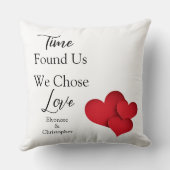 Time Found Us We Chose Love Valentine Quote Kussen (Achterkant)