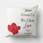 Time Found Us We Chose Love Valentine Quote Kussen (Voorkant)