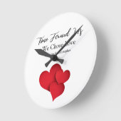 Time Found Us We Chose Love Valentine Quote Ronde Klok (Hoek)
