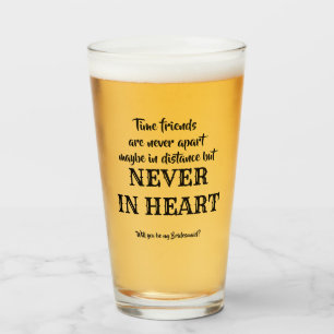 Time Friends - Grappig bruidsmeisje voorstel Glas