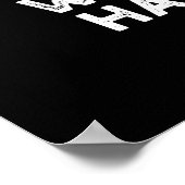 Time Fries als je plezier hebt eten Pun Dark BG Poster (Hoek)