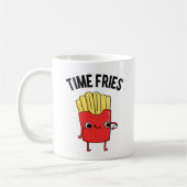 Time Fries Funny French Fries Pun Koffiemok (Links)