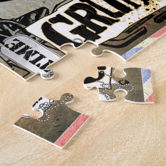 Time Grunts-postcard puzzel (Zijkant)